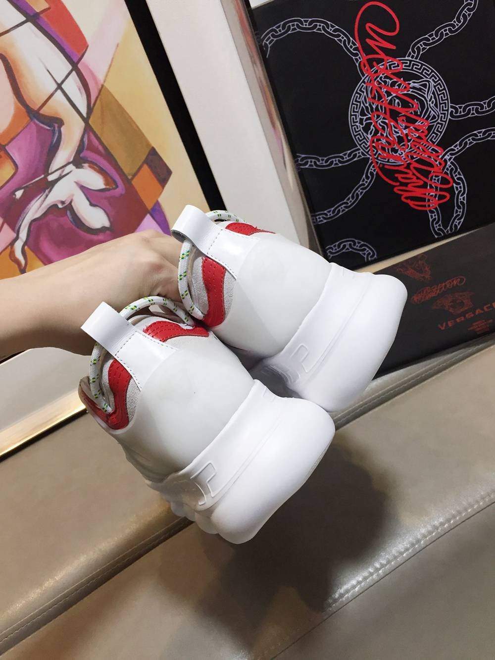 V*ERSACE SNEAKERS WHITE